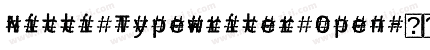 Nitti Typewriter Open字体转换